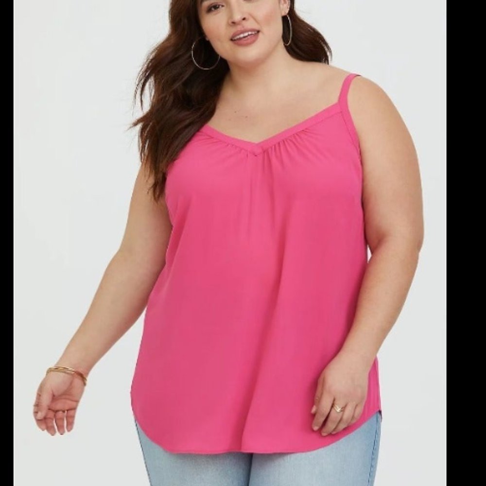 *NWT* Size 5 Pink Georgette Tunic Cami
